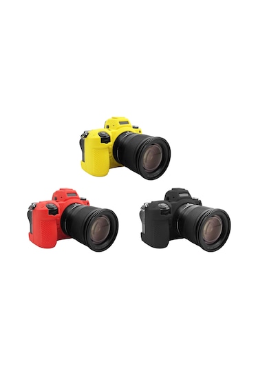 Nikon Z6 Iı İçin Puluz Yumuşak Silikon Koruyucu Kılıf Siyah