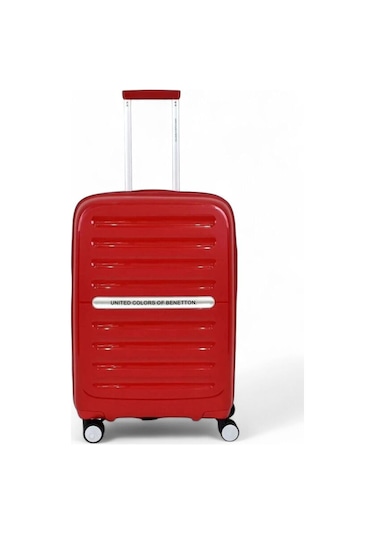 Benetton 60 Cm Kırmızı Unisex Orta Boy Valiz 14bnt1000-02 Kırmızı