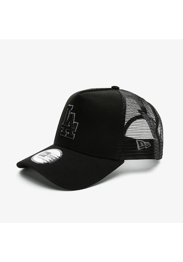 New Era Bob Team Logo 9forty Af Trckr Losdod Unisex Siyah Şapka Düz 12523912 Siyah