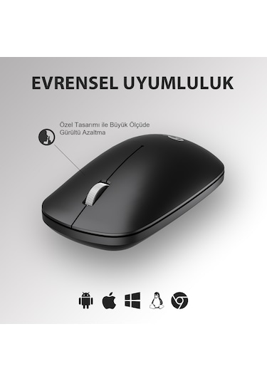 Lecoo WS214 Kablosuz 1200DPI 3 Tuşlu Optik Mouse