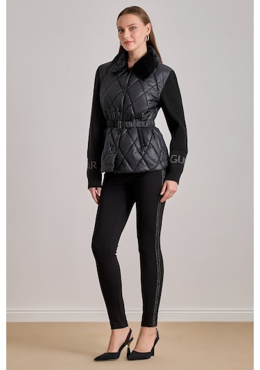 Relax Fit Siyah Kapitoneli Mont Siyah