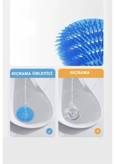 6 Adet - Mango Kokulu Pisuvar Süzgeci Lavabo Yer Gideri Koku Giderici Hijyenik Tuvalet Matı