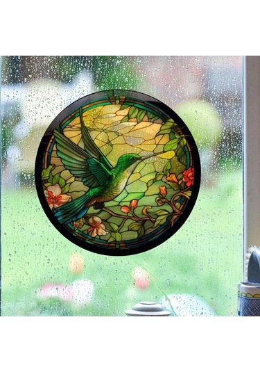 Pazly Yenilik Suntek Sinek Magideal Kuşu Ev Çıkartması Çıkarılabilir Cam Ms Ahşap