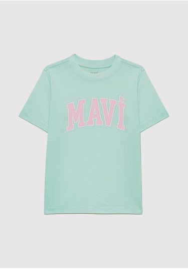Mavi - Mavi Logo Baskılı Yeşil Tişört 7610109-71643 Yeşil