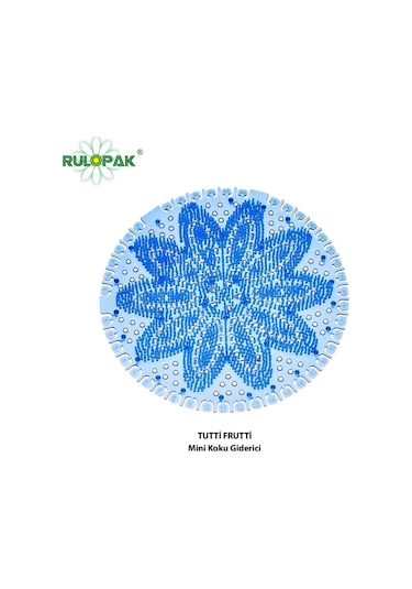 Rulopak Mini Lavabo - Pisuvar Süzgeci Koku Giderici 5 Adet Tutti Frutti