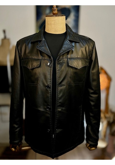 Always Leather Usta İşi Özel Dikim Hakiki Deri 1803340042 Siyah