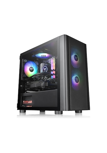 Thermaltake V150 Breeze EDT CA-1R1-00S1WN-02 Micro Tower Oyuncu Bilgisayar Kasası Siyah