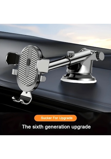 Chenkestoreone Siyah Otomobil Telefon Tutucu Katlanır Döner Güvenli Navigasyon Otomatik Kilitli