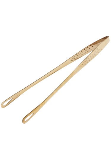 Homyl Paslanmaz Çelik Mutfak Maşası Pişirme Izgara Altın Altın