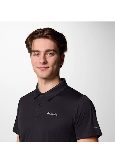 Columbia Ao4872 Zero Rules Light Erkek Polo T-shirt 2118551010 Siyah