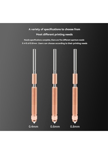 Sointeresting Creality K2 Plus Nozul Hızlı Değiştirme Nozul Takımı Sertleştirilmiş Çelik Tüm Metal Tasarım Creality K2 Plus 3d Yazıcı İçin 0,4 Mm