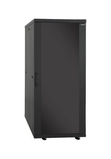 Canovate 27u 800x800mm 19'' Dikili Tip Network Rack Kabinet Siyah Flatpack 2 Yıl Üretici Garantili