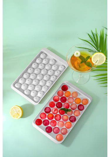 Ny Home Yuvarlak Model Buz Kalıbı Beyaz Beyaz