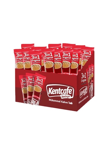 Kentcafe Boringer 3'ü 1 Arada Hazır Kahve 18 G X 48 Adet Granül
