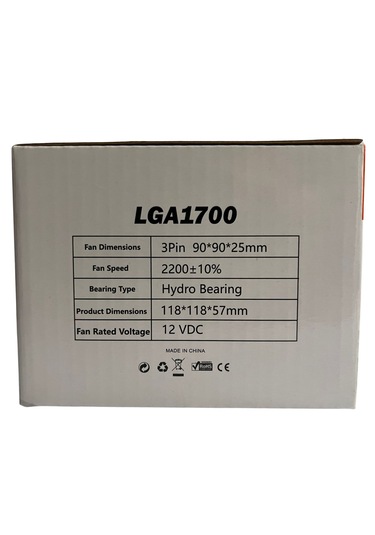 Sessiz Intel Redrock Rr F1700 Lga 1700 Cooling Cpu Fan