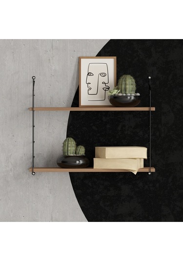 Decormet Armoni Raf Seti 2 Raflı 200 720 Ceviz Çok Renkli