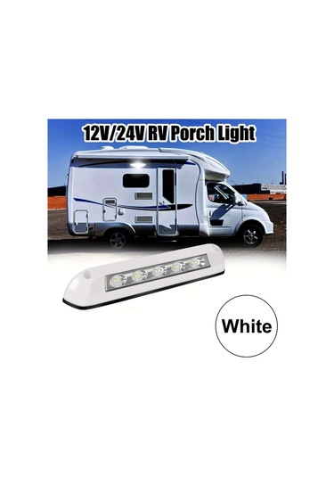 Boatshop1 Siyah 12v 24v Led Karavan Duvar Lambası Çok Renkli Abs Dış İç Aydınlatma Rv Veranda