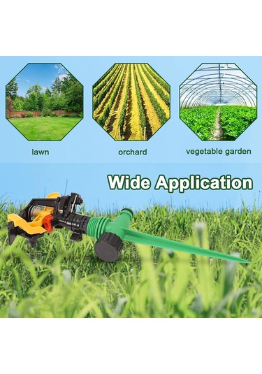 Qianfan Sulama Çim Yağmurlama, 2 Adet Bahçe Fıskiyeleri Otomatik