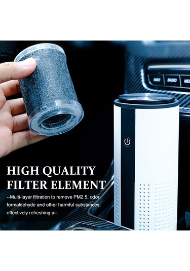 Tenfowee Usb Usb İyonlu Hava Temizleyici, Ev Ve Araç İçin Formaldehit Ve Koku Giderici, Kokulu Aromaterapi Makinesi, Mavi, Dahili Li-pol Batarya