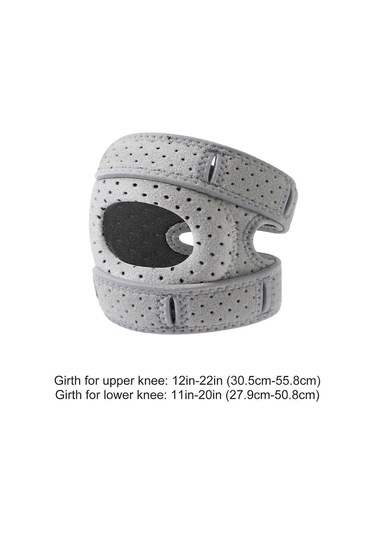 Wellnee Diz Pedleri, Ayarlanabilir Diz Desteği, Spor İçin Sabitleyici Diz Pedleri, Erkekler Ve Kadınlar İçin Diz Ağrısını Hafifletir, Gri