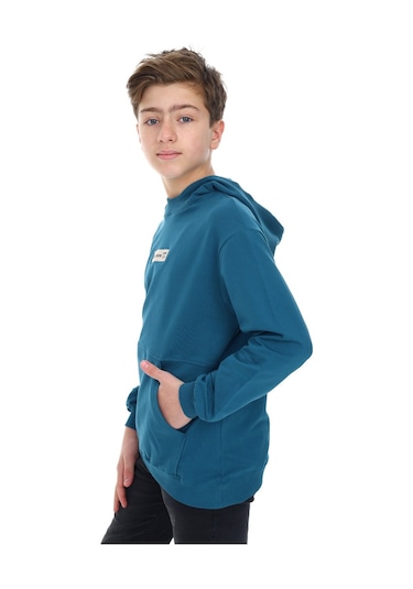 Toontoy Erkek Çocuk Depar Tura Baskılı Sweatshirt Petrol Mavi