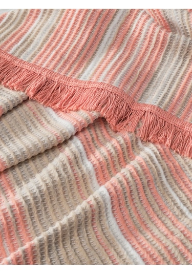 Vicuna Home Softy Pamuklu Tv Battaniyesi - Pudra