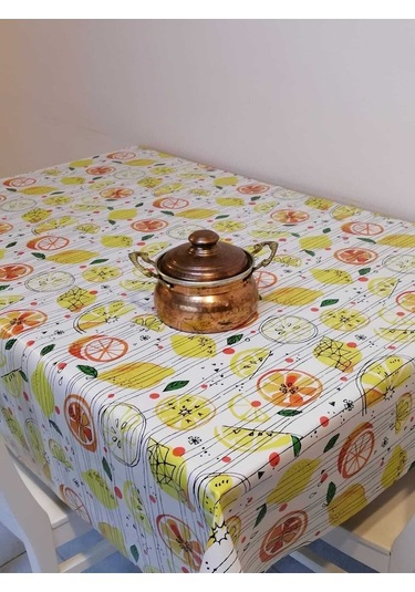 Elyaflı Pvc Muşamba - Fantastik Desenli Silinebilir Masa Örtüsü Fnt 1190 1 Sarı