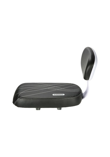 Novahub Bisiklet Arka Koltukları Bisiklet Pu Deri Yumuşak Yastık Çocuklar İçin Rahat Arka Taşıma Koltukları Siyah, Bisiklet Koltuğu Yumuşak Siyah