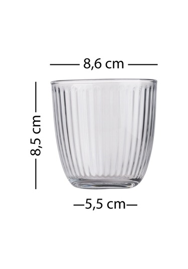 Clara 4'lü Su Bardağı Seti 290 Cc Renkli