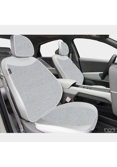Bod Keten Terletmez Oto Koltuk Minderi Seti Koltuk Koruma Kılıfı Yalı Serisi Ön Arka Set Gri