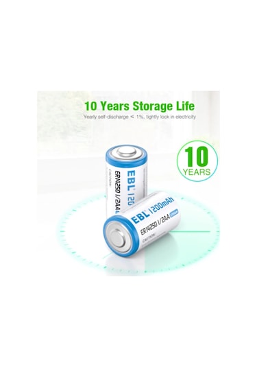 Ebl Er14250 1/2aa 1200mah Lityum Pil 2'li