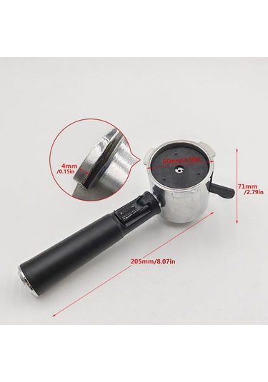 Lemestar 51mm Çelik Kahve Kapsülü Tutucu - Ergonomik Portafilter İle Ev/ofis İçin Kolay Filtreleme, Dayanıklı Ve Temizlenebilir Gümüş