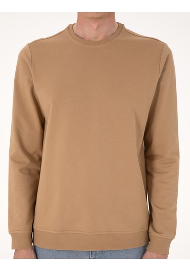 Pierre Cardin Erkek Açık Kahverengi Sweatshirt 50314054-vr002 Açık Kahverengi