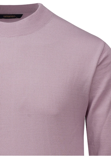 Hatemoğlu Pembe Regular Fit Yarım Balıkçı Yaka Yünlü Kazak 2977644 Pembe