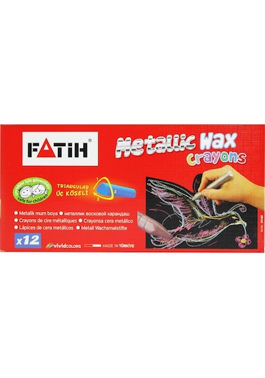 Fatih Metalik Jumbo Wax Crayon 6 Renk Mum Boya 50180
