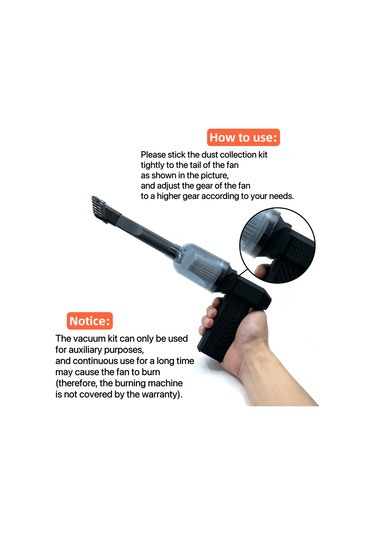 Shineyee X3 Max Fan İçin Elden Tutulan Süpürge Aksesuarı - Hızlı Montajlı Ev Ve Araç Temizliği Turbofan Parçası