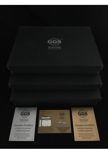 Julia Mat Altın Solingen 96 Parça Kutulu Çatal Kaşık Bıçak Seti Altın