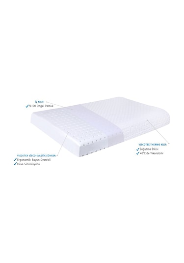 Viscotex Karın Yüzüstü Yastığı 65x40x7