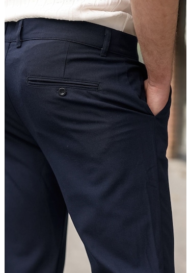 Madmext Lacivert Basic Erkek Pantolon E6576