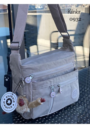 Kadın Klinkır Postacı Çanta Çok Cepli Çapraz Taş
