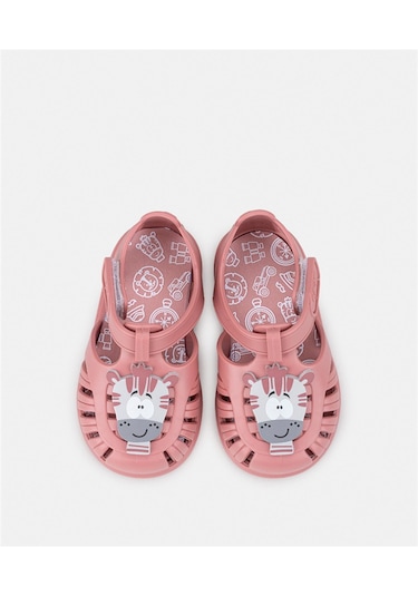İgor Kız Çocuk Tobby Zebra Sandalet Nuevo Rosa S10373-383 Rose Gold - Siyah