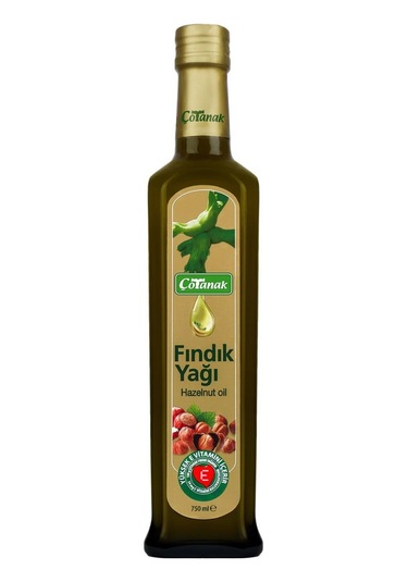 Çotanak Fındık Yağı Cam Şişe 750 ML