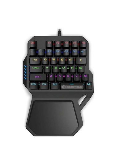 Rampage KB-R77 Usb Kablolu Rainbow Backlight Outemu Blue Switch Mekanik Mini Gaming Q Klavye