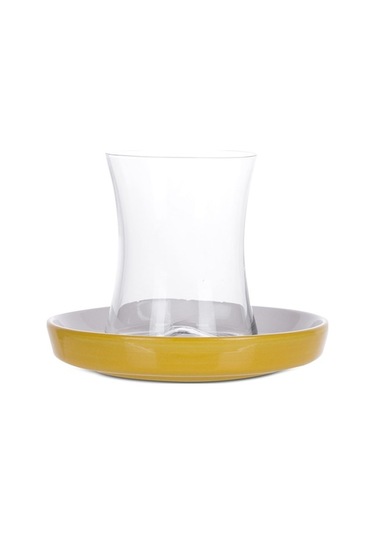 Koleksiyon Tiryaki Sarı 12 Prc Çay Seti