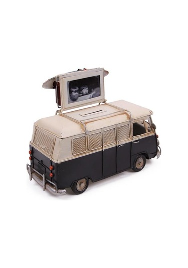 Himarry Dekoratif Metal Minibüs Çerçeveli Ve Kumbaralı Knm-1210e-3394s