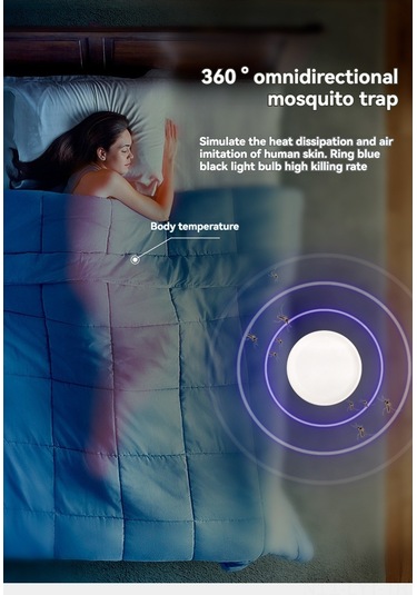 Youtek Ev İçi Led Akıllı Entegre A06 Beyaz 8 Lamba Usb+adaptörlü 365nm Uv Işıklı Sinek-muazze Öldürücü Cihazı