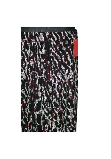 Hesna Kadın Betül 8 Parça Lastikli Astarsız Siyah Etek Desen 41 Siyah