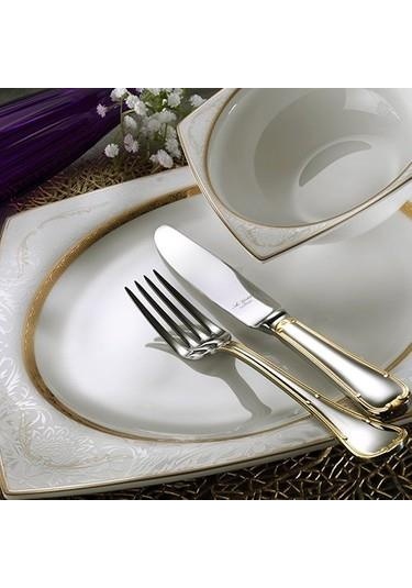 Aryıldız Porselen 60 Parça Bone Square Yemek Takımı Ar31017 Desenli