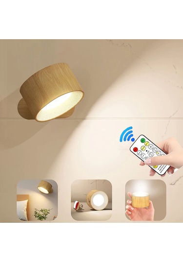 Hangfox Usb Şarjlı Dokunmatik Led Gece Lambası, 3 Renk Seçeneği Ve Uzaktan Kumandalı, Manyetik Yapışkanlı Kabin Aydınlatması Diğer