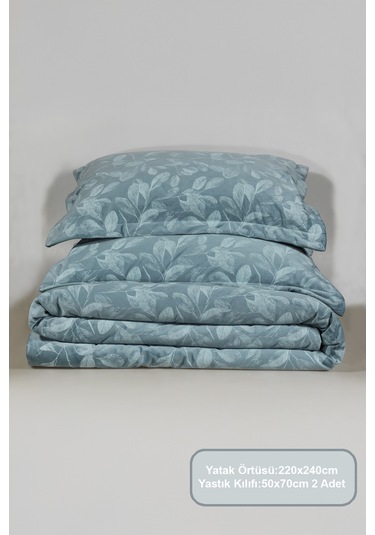 Elart Stella Comfort Uyku Seti Yatak Örtüsü Çift Kişilik 3 Parça 220x240 Cm Yeşil Yeşil
